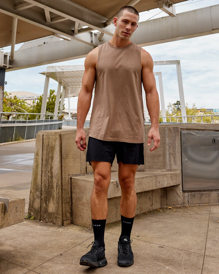 Man wearing PimaFLX Tank - Fossil