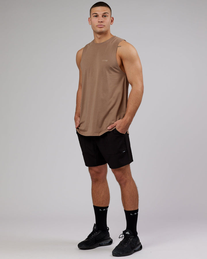 Man wearing PimaFLX Tank - Fossil
