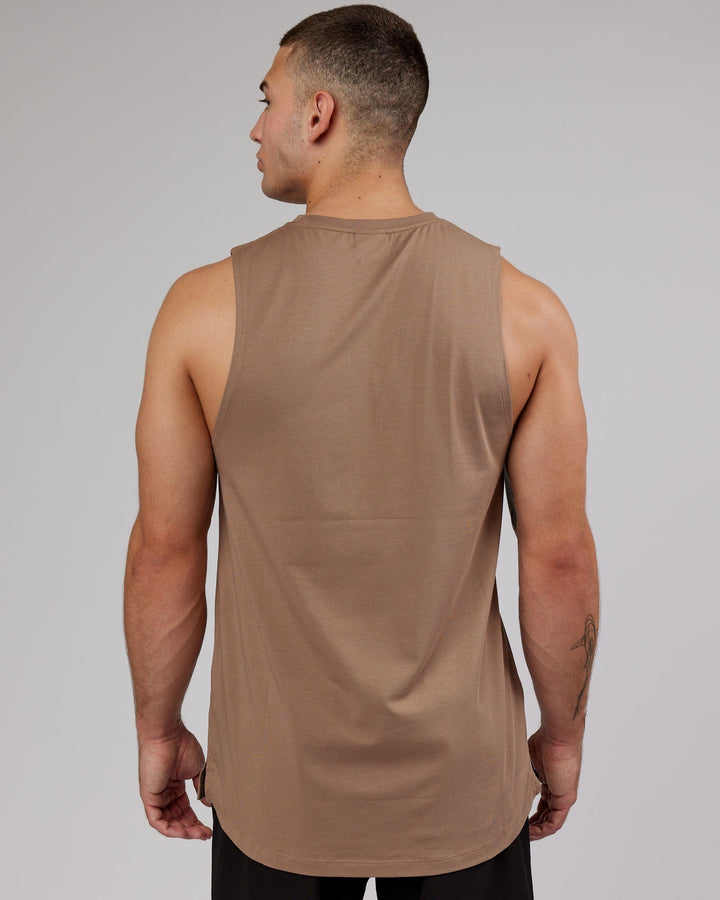 Man wearing PimaFLX Tank - Fossil