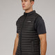 Man wearing Uplift Puffer Vest - Black Fade
