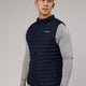 Man wearing Uplift Puffer Vest - Navy