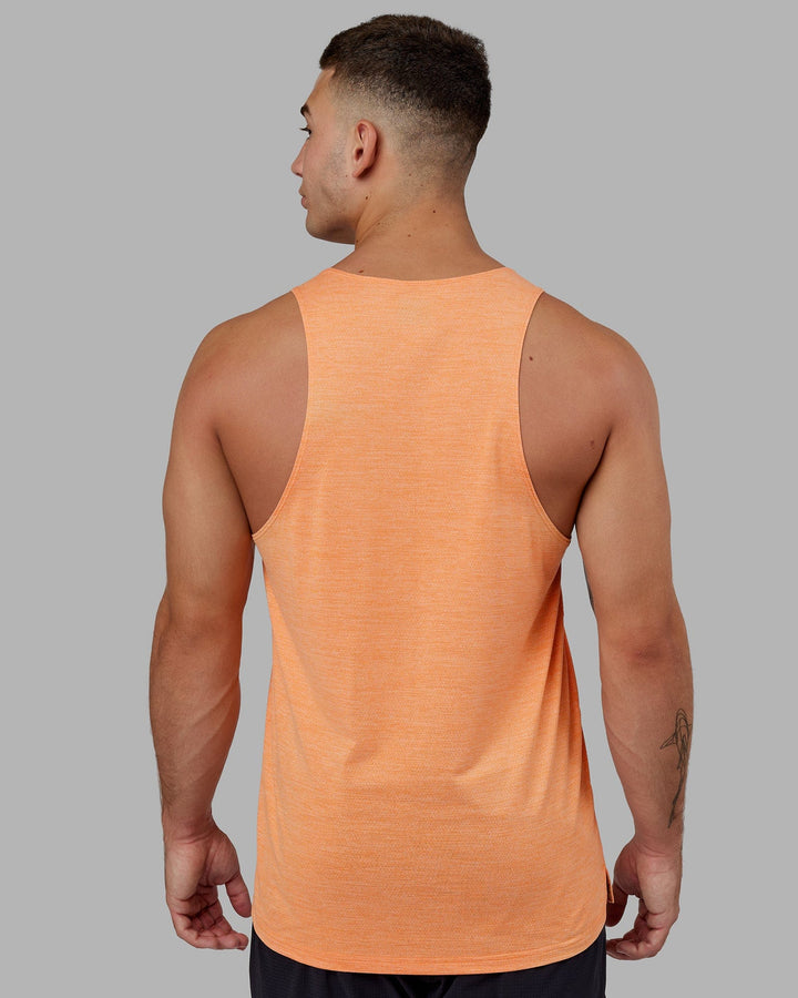 Man wearing Perform VapourFLX Tank - Tangerine Marl