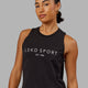 Woman wearing Penalty Tank - Black