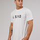 Man wearing Power FLXDRY Performance Tee - White-Black