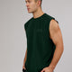 Man wearing Quad FLXCotton Box Tank - Forest