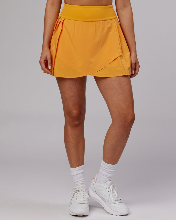 Woman wearing Rally Skirt - Butterscotch