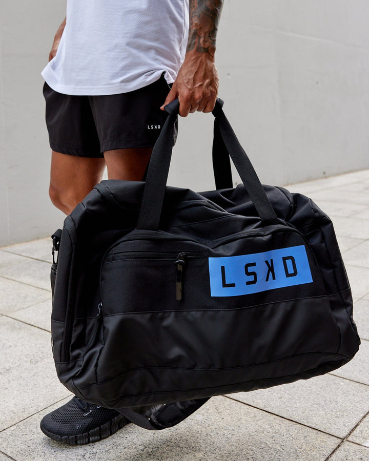 Rep Duffle Bag 50L - Black-Cornflower Blue