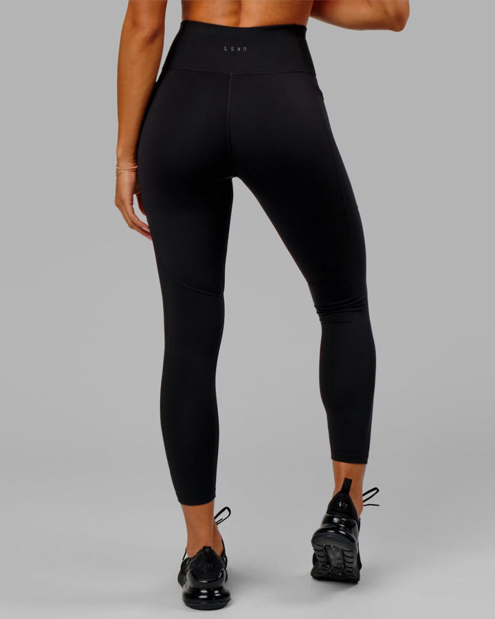Rep Full Length Tights - Black-Boysenberry