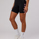 Rep Mid Short Tights - Black-Pink Frosting