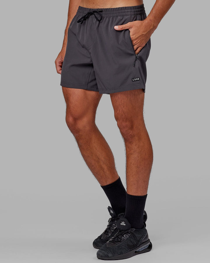 Man wearing Rep 5'' Performance Short - Asphalt