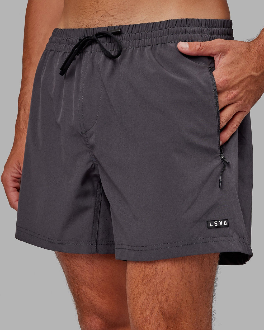 Man wearing Rep 5'' Performance Short - Asphalt