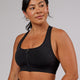 Woman wearing Sprint Sports Bra - Black