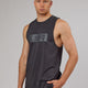 Man wearing Strength FLXDRY Training Fit Performance Tank - Asphalt