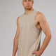 Man wearing Strength FLXDRY Training Fit Performance Tank - Taupe