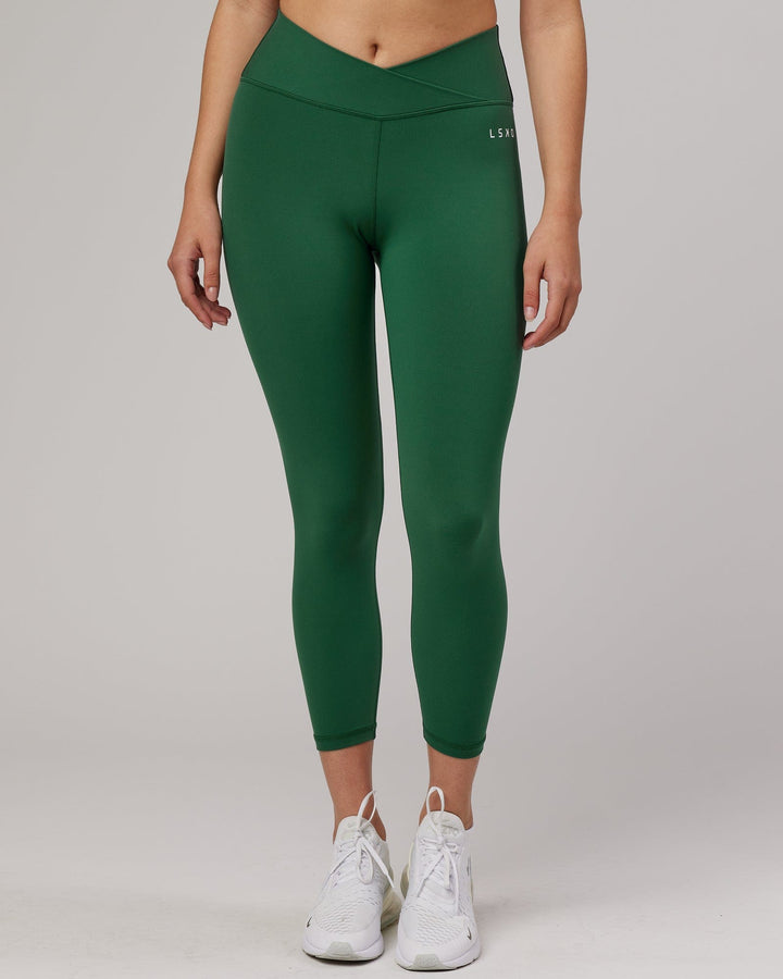 Woman wearing Strike 7/8 Length Tight - Pineneedle