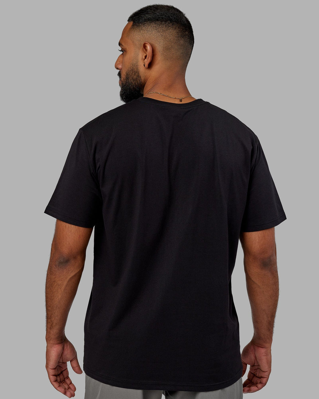 Man Wearing Structure Tee - Black-White