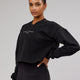 Woman wearing Touchdown Sweater - Black