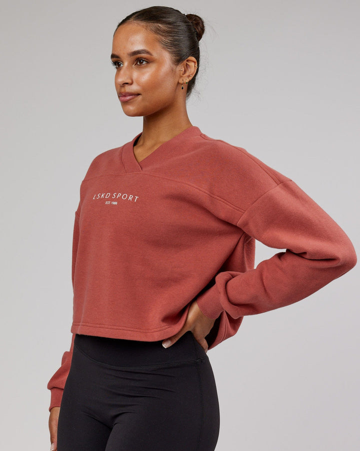Touchdown Sweater - Marsala