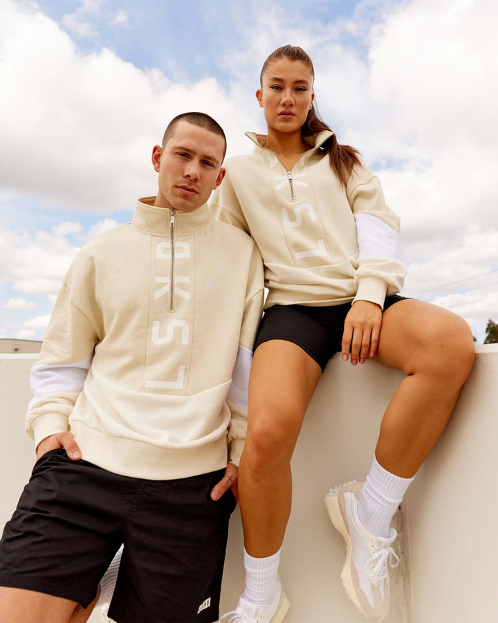 Unisex Inversion Sweater Oversize - Almond Milk