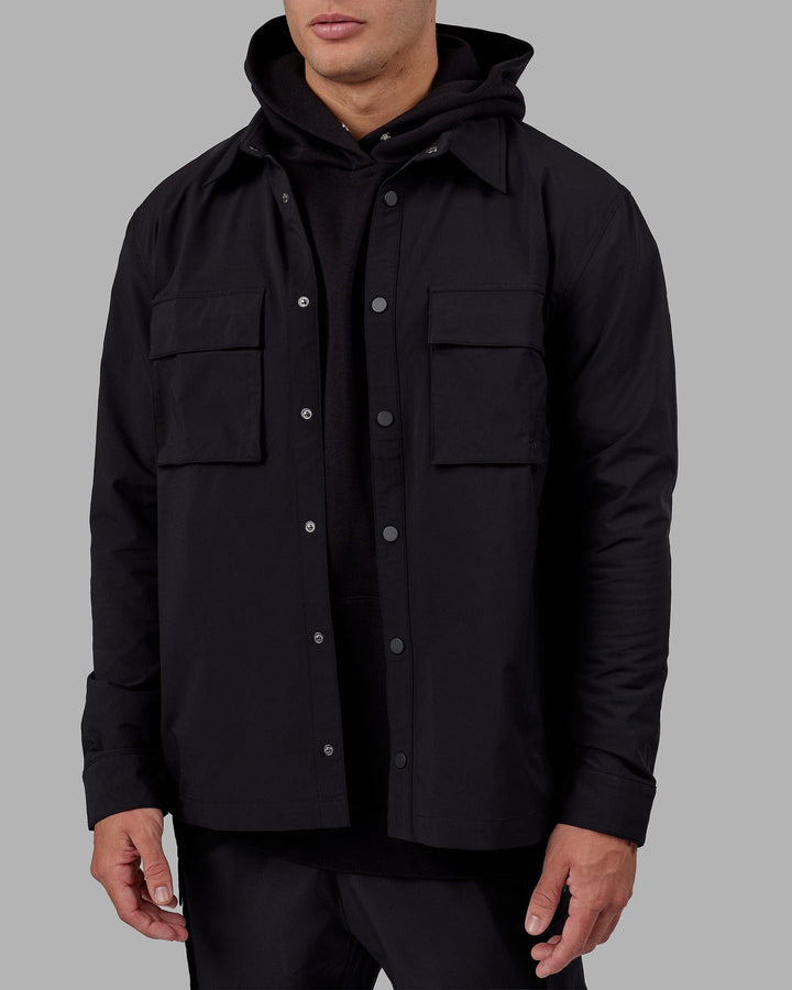 Man wearing Unisex Utility Jacket - Black