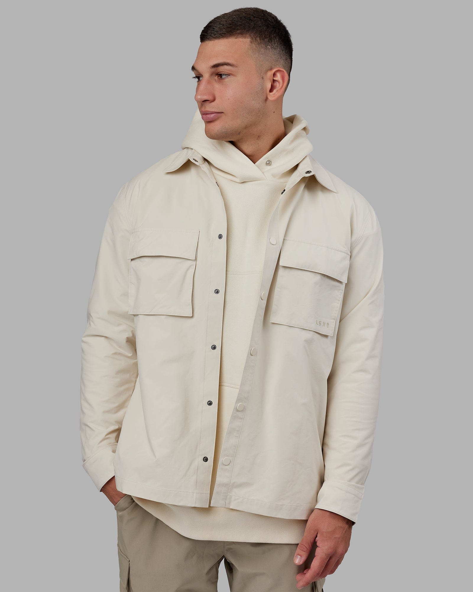 Unisex Utility Jacket Bone LSKD