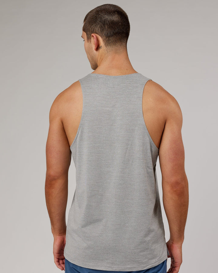 Man wearing Light Grey Marl Perform VapourLFX Tank