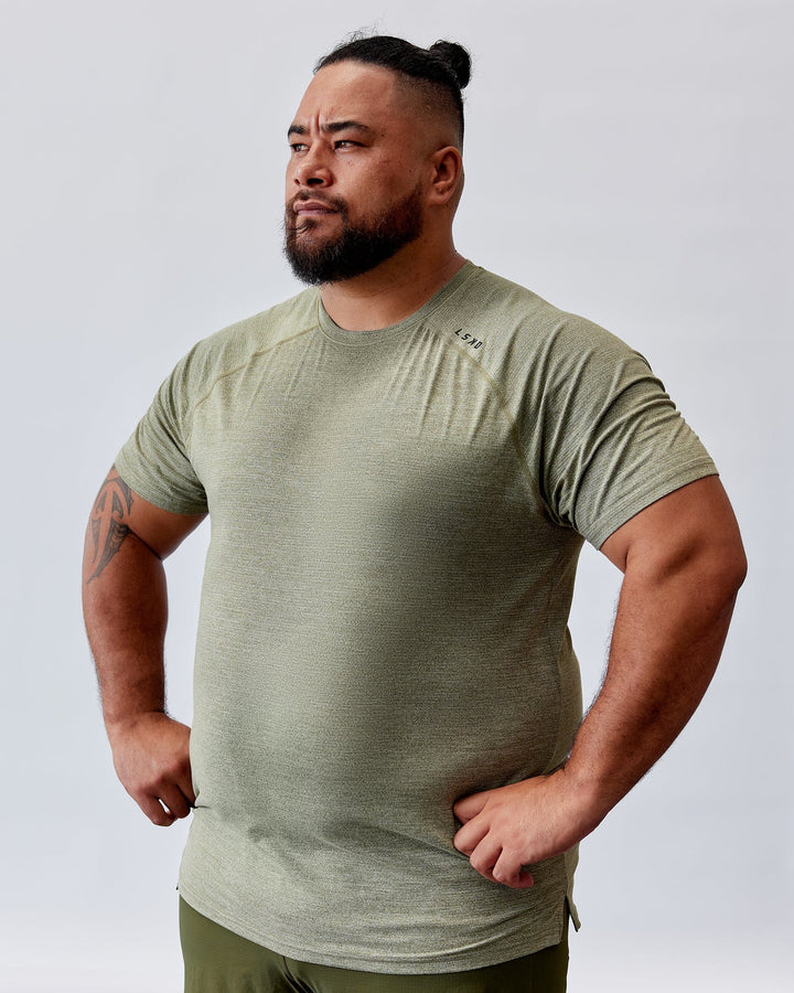 Perform VapourFLX Tee - Olive Marl