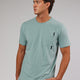 Man wearing Weld FLXCotton Pocket Tee - Frost