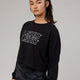 Woman wearing Flex LS Tee - Black