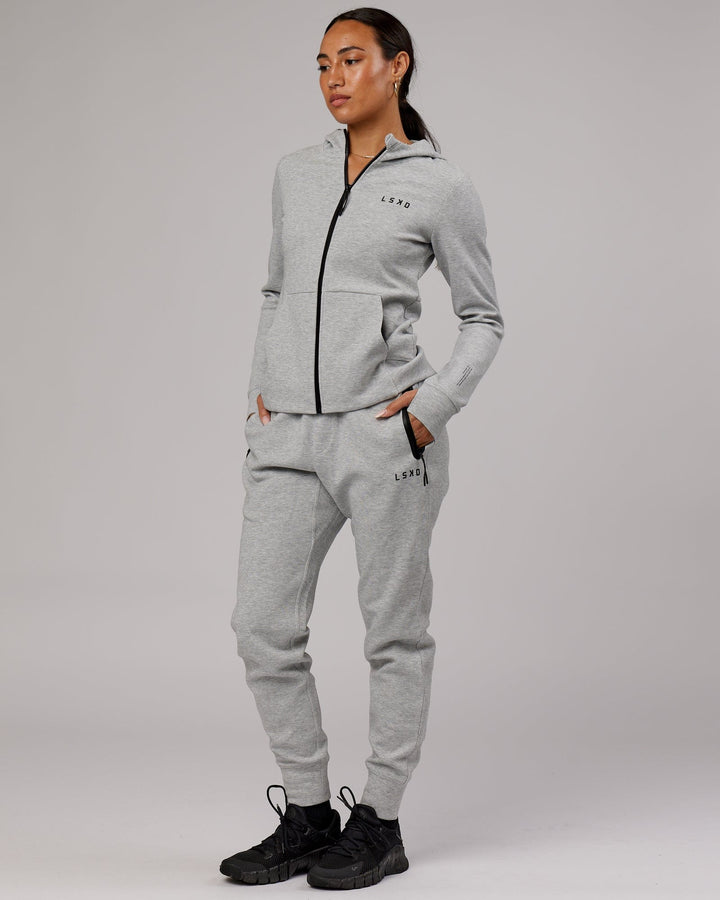 Womens Athlete ForgedFleece Track Pants - Lt Grey Marl
