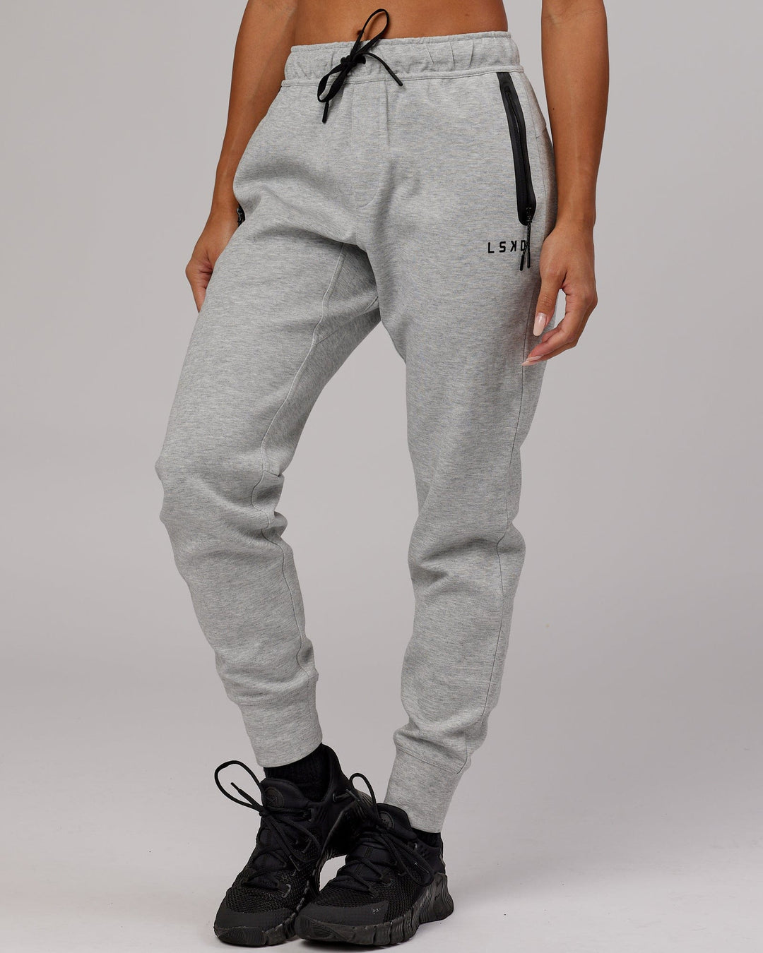 Womens Athlete ForgedFleece Track Pants - Light Grey Marl