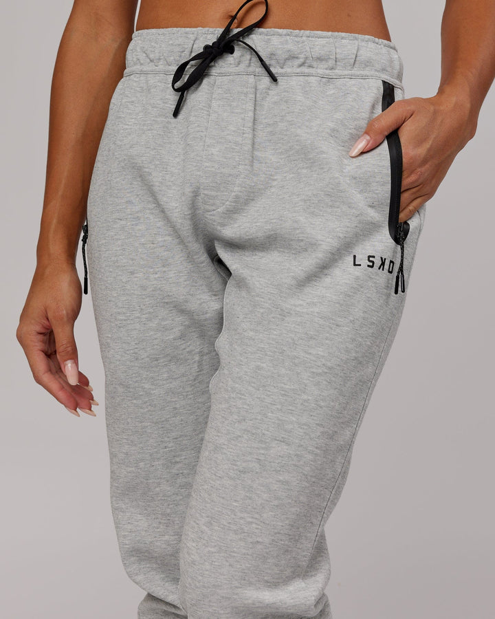 Womens Athlete ForgedFleece Track Pants - Lt Grey Marl