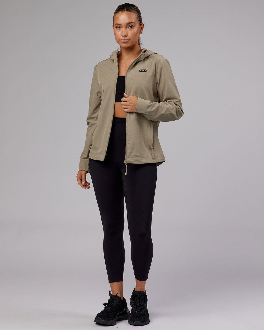 Woman wearing Womens Functional Training Jacket - Laurel Oak