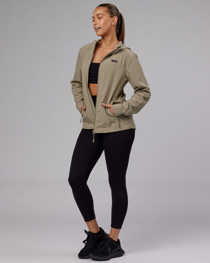 Woman wearing Womens Functional Training Jacket - Laurel Oak