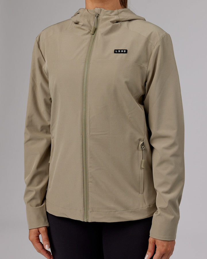 Woman wearing Womens Functional Training Jacket - Laurel Oak