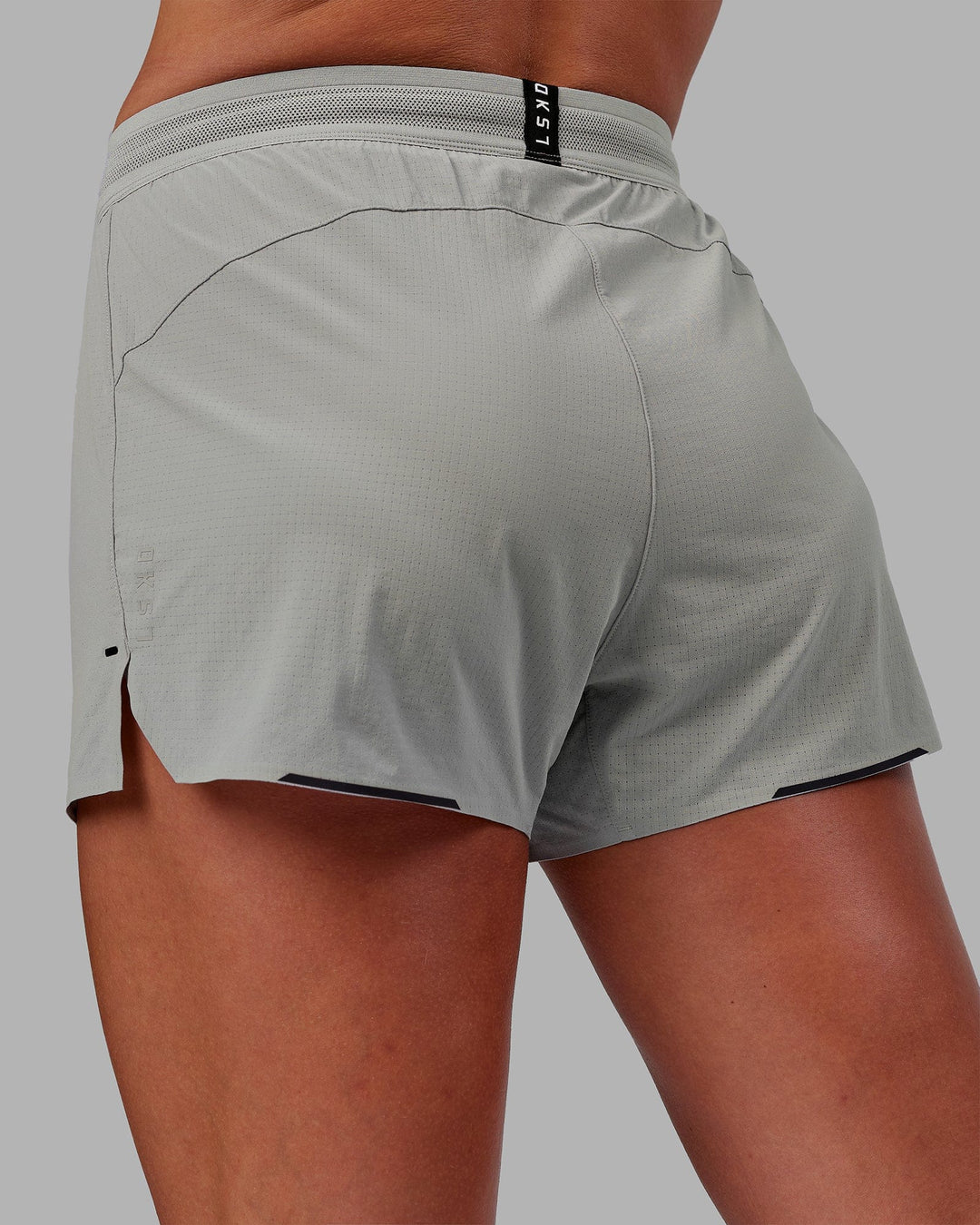 Woman wearing Ultra Air Lined Performance Short - Alloy